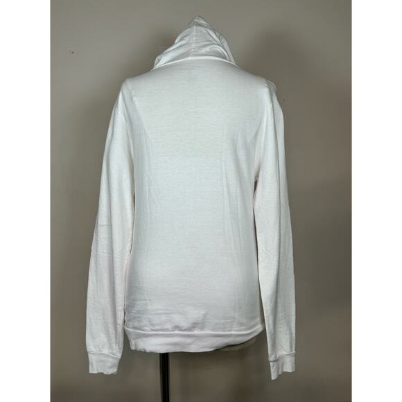 On Fire White Hoodie Pullover Jacket Women Size Medium M USED - Picture 2 of 8